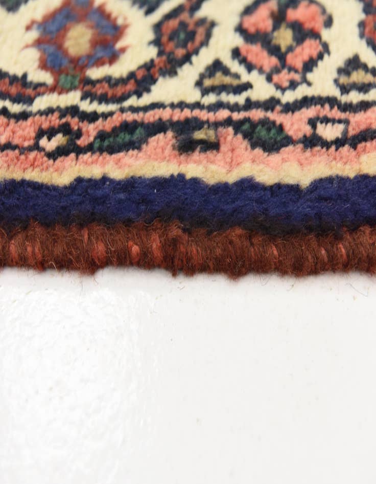 Detail image of  3' 4 x 9' 11  Hand Knotted Hossainabad Persian Wool Runner Rug