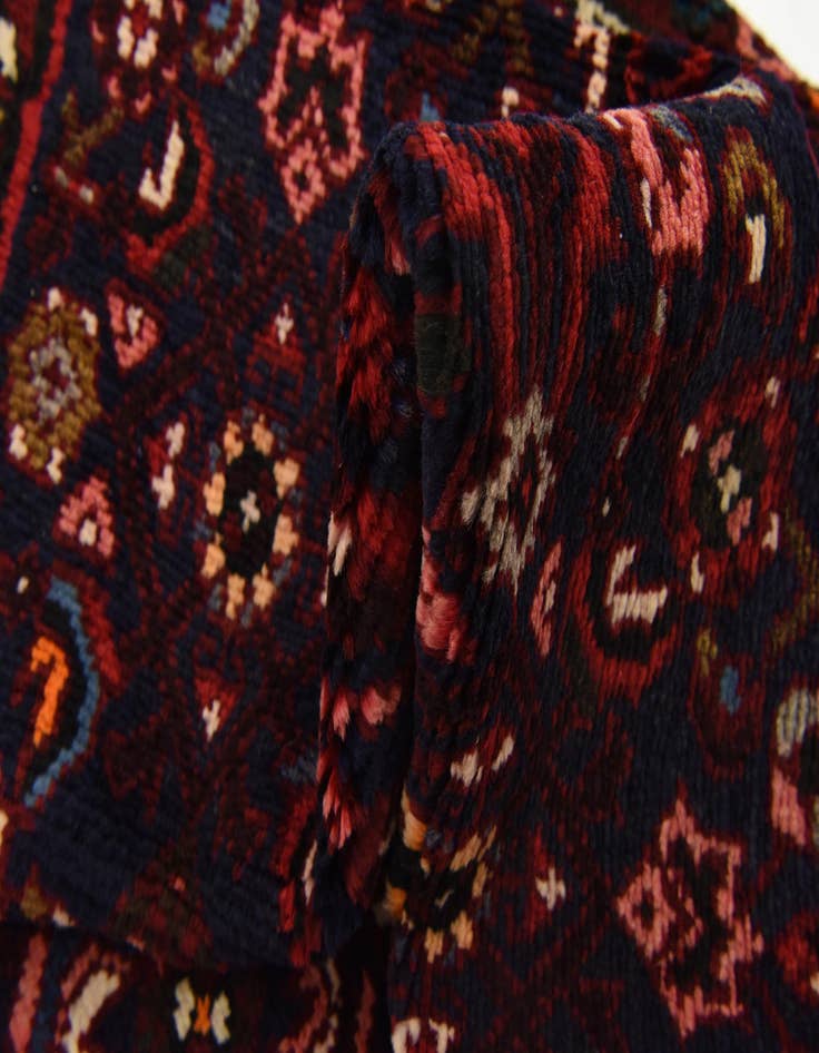 Detail image of  3' 9 x 10' 7  Hand Knotted Hossainabad Persian Wool Runner Rug