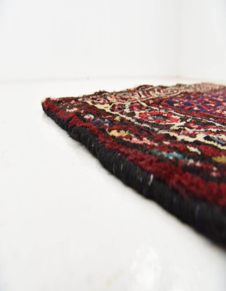 Detail image of  3' 9 x 10' 7  Hand Knotted Hossainabad Persian Wool Runner Rug