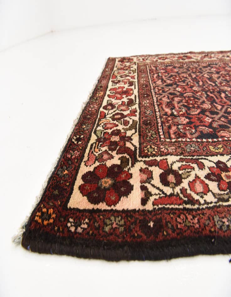 Detail image of  3' 5 x 9' 6  Hand Knotted Hossainabad Persian Wool Runner Rug