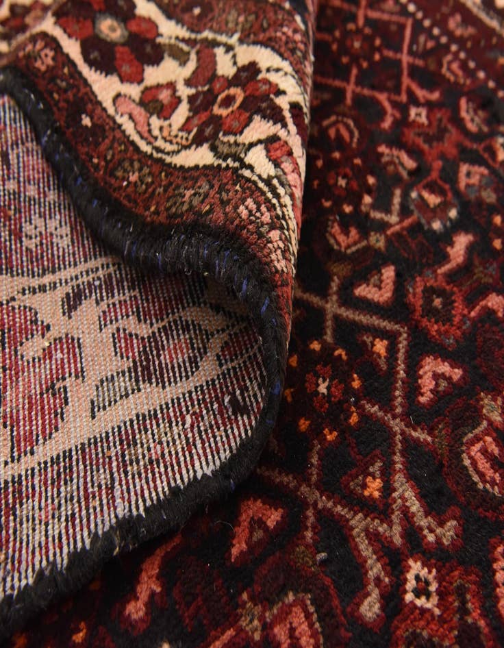 Detail image of  3' 5 x 9' 6  Hand Knotted Hossainabad Persian Wool Runner Rug