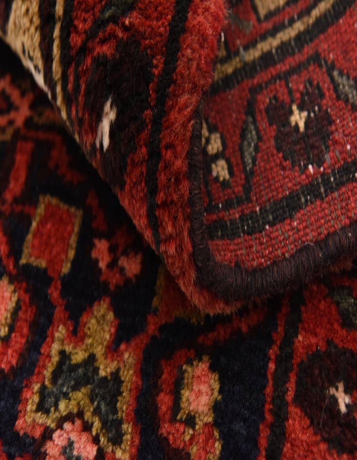 Detail image of 3' 8 x 10' 6 Hand Knotted Hossainabad Persian Wool Runner Rug