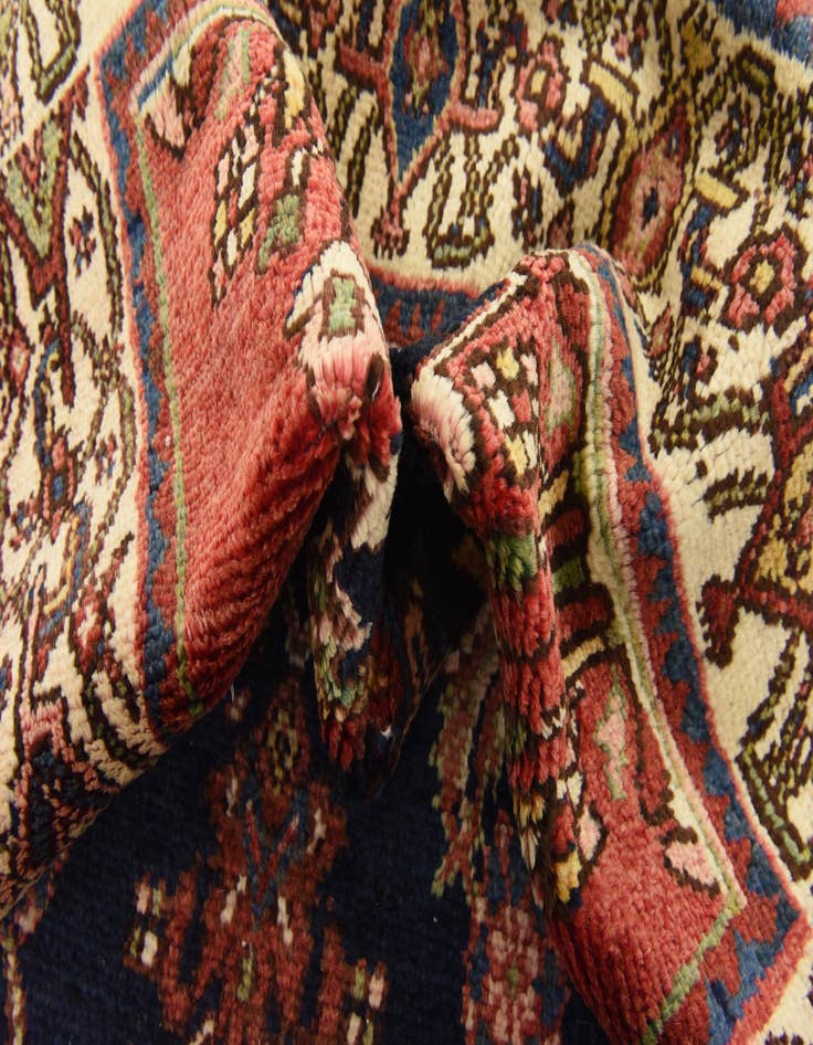 Detail image of  3' 7 x 10' 2  Hand Knotted Hossainabad Persian Wool Runner Rug