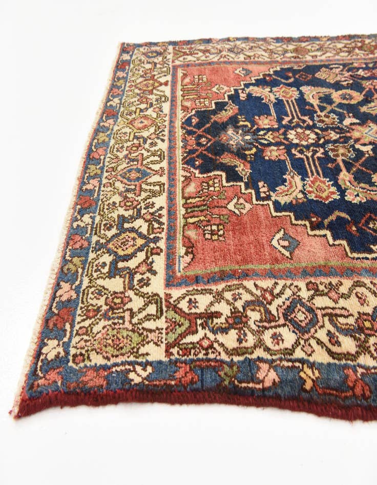 Detail image of  3' 7 x 10' 2  Hand Knotted Hossainabad Persian Wool Runner Rug