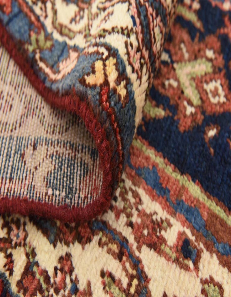 Detail image of  3' 7 x 10' 2  Hand Knotted Hossainabad Persian Wool Runner Rug