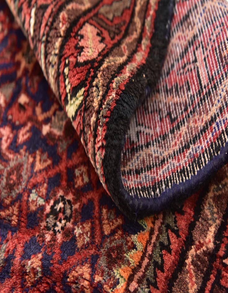 Detail image of  3' 8 x 9' 6  Hand Knotted Hossainabad Persian Wool Runner Rug