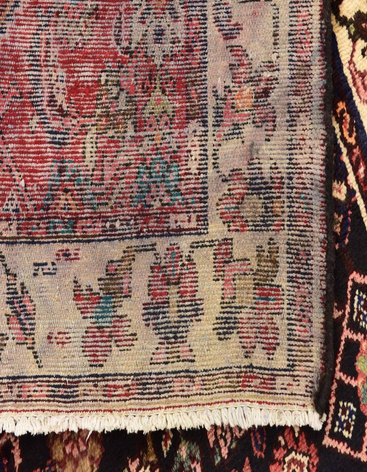 Detail image of  3' 8 x 10'  Hand Knotted Hossainabad Persian Wool Runner Rug