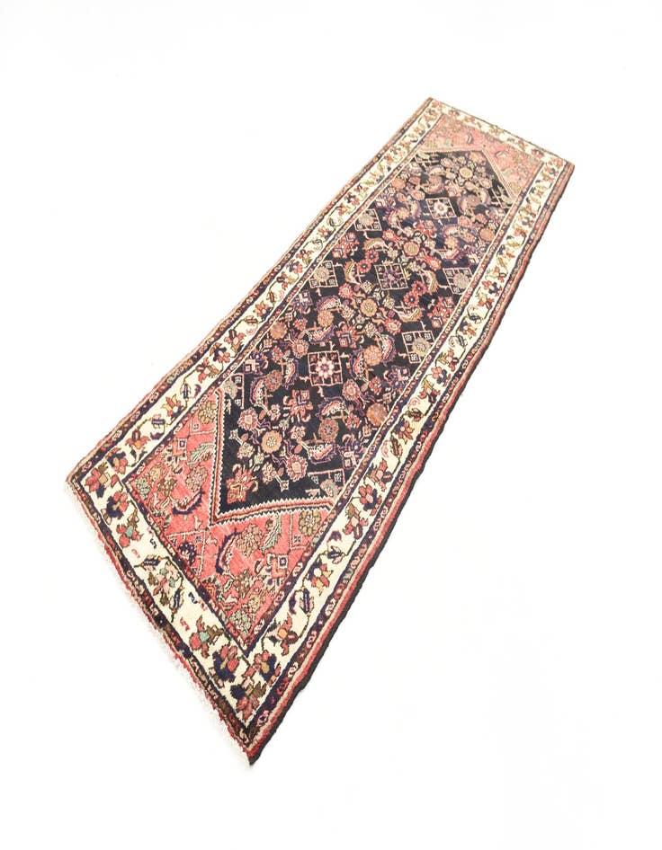 Detail image of  3' 8 x 10'  Hand Knotted Hossainabad Persian Wool Runner Rug