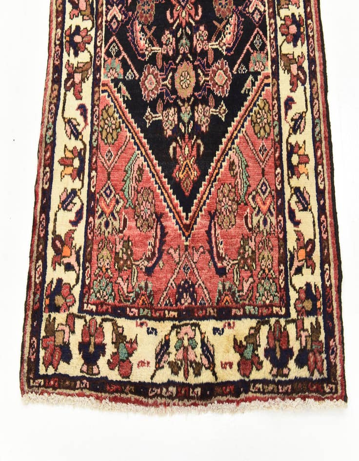 Detail image of  3' 8 x 10'  Hand Knotted Hossainabad Persian Wool Runner Rug