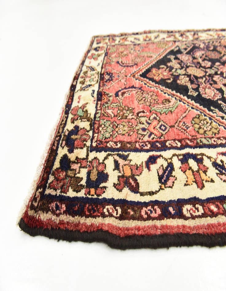 Detail image of  3' 8 x 10'  Hand Knotted Hossainabad Persian Wool Runner Rug