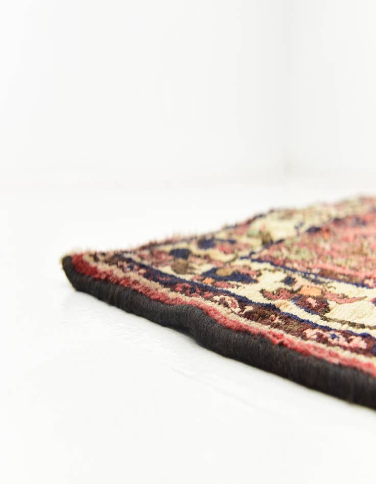 Detail image of  3' 8 x 10'  Hand Knotted Hossainabad Persian Wool Runner Rug