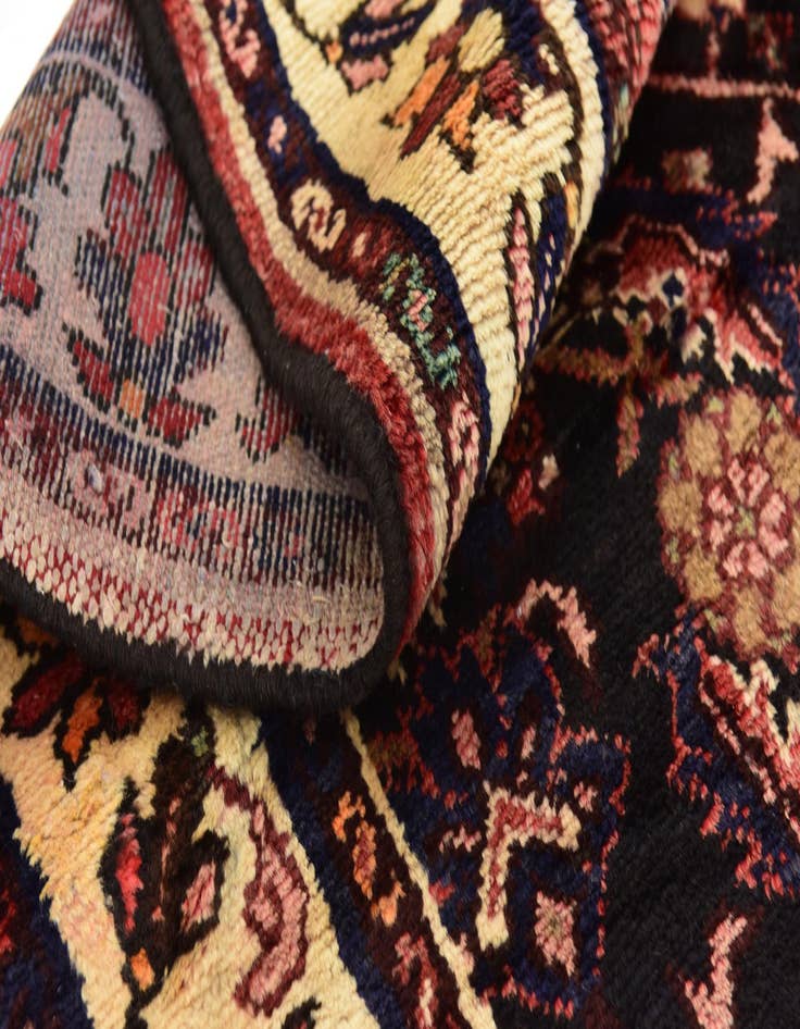 Detail image of  3' 8 x 10'  Hand Knotted Hossainabad Persian Wool Runner Rug