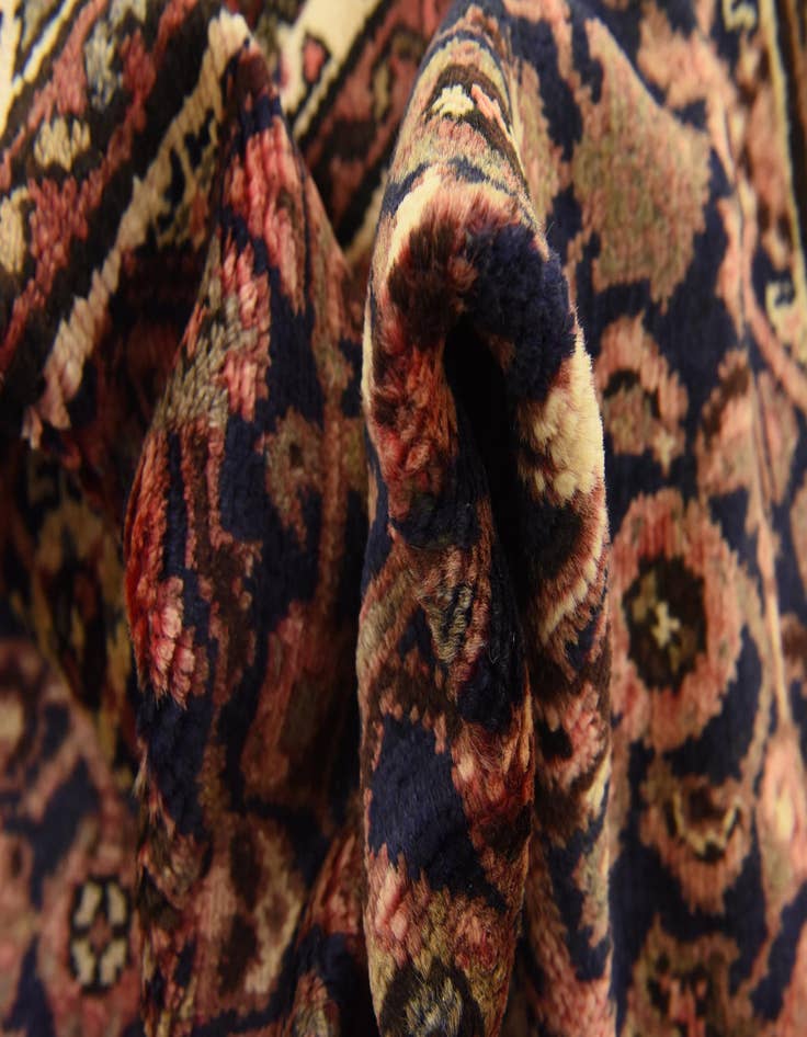 Detail image of  3' 8 x 11' 1  Hand Knotted Hossainabad Persian Wool Runner Rug