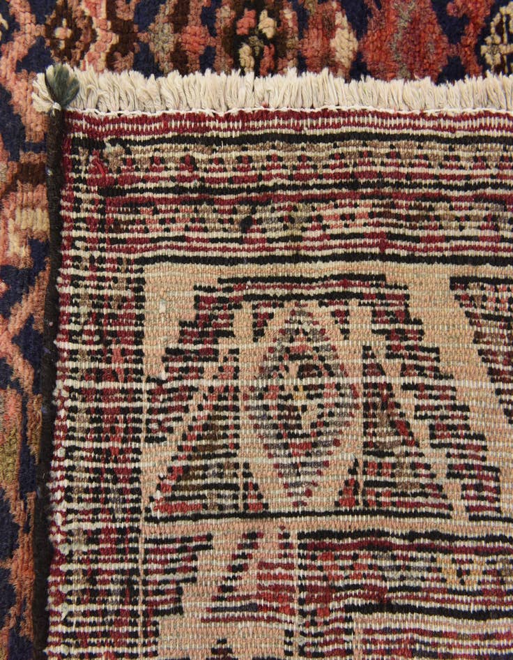 Detail image of  3' 8 x 11' 1  Hand Knotted Hossainabad Persian Wool Runner Rug