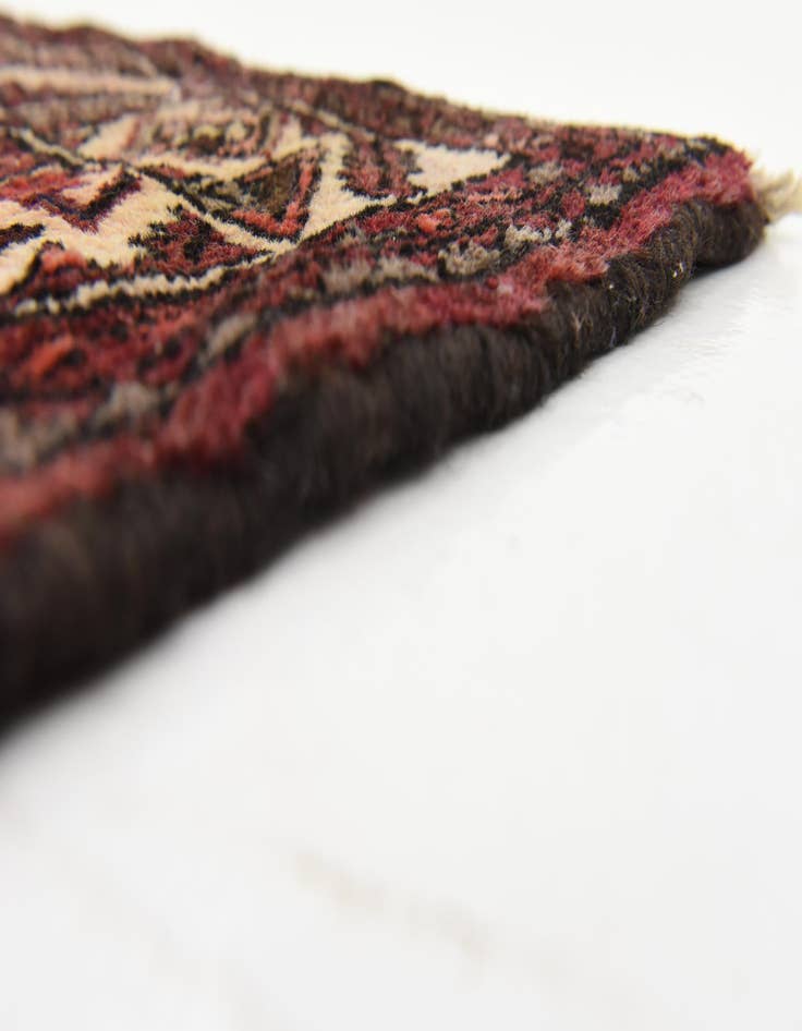 Detail image of  3' 8 x 11' 1  Hand Knotted Hossainabad Persian Wool Runner Rug