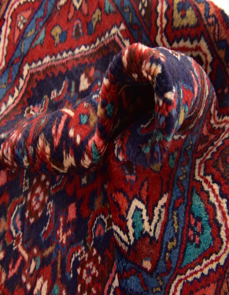 Detail image of  3' 6 x 10'  Hand Knotted Hossainabad Persian Wool Runner Rug