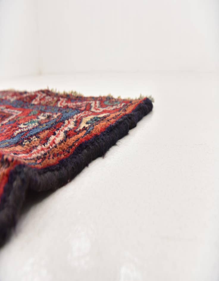 Detail image of  3' 6 x 10'  Hand Knotted Hossainabad Persian Wool Runner Rug