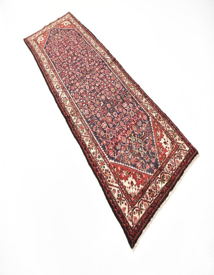 Detail image of  3' 8 x 10' 2  Hand Knotted Hossainabad Persian Wool Runner Rug