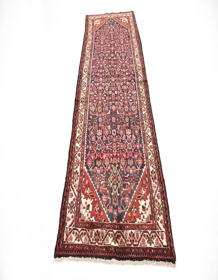 Detail image of  3' 8 x 10' 2  Hand Knotted Hossainabad Persian Wool Runner Rug