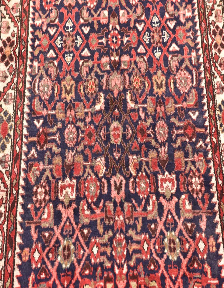 Detail image of  3' 8 x 10' 2  Hand Knotted Hossainabad Persian Wool Runner Rug