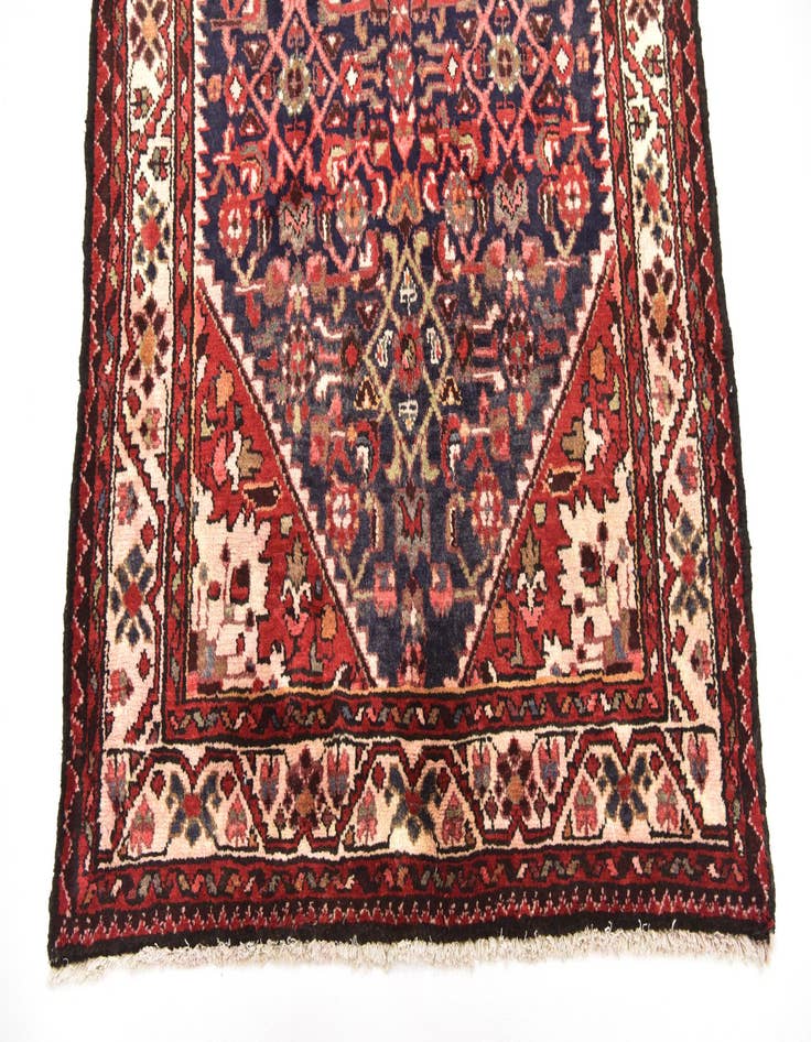 Detail image of  3' 8 x 10' 2  Hand Knotted Hossainabad Persian Wool Runner Rug