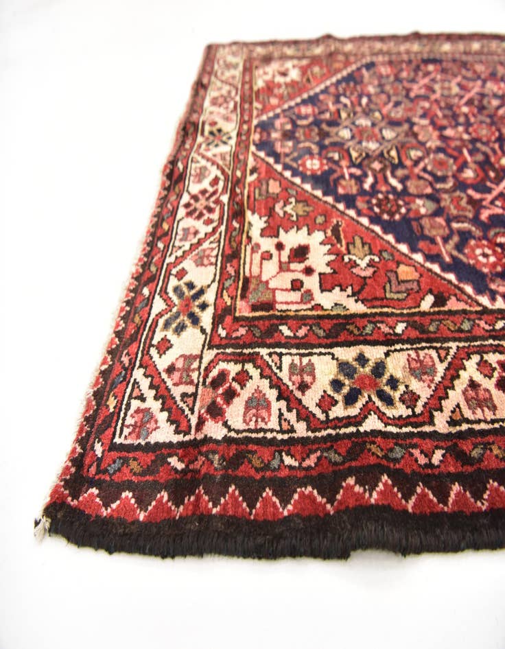 Detail image of  3' 8 x 10' 2  Hand Knotted Hossainabad Persian Wool Runner Rug