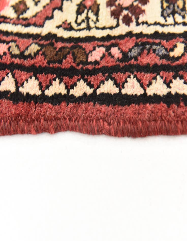 Detail image of  3' 8 x 9' 10  Hand Knotted Hossainabad Persian Wool Runner Rug