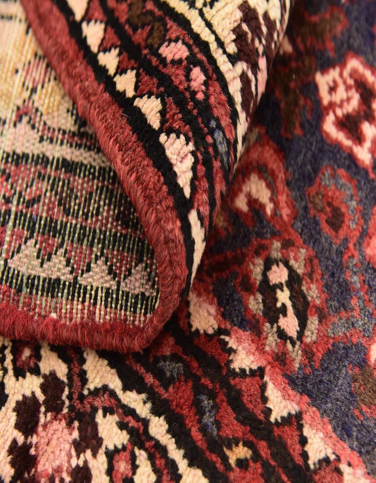 Detail image of  3' 8 x 9' 10  Hand Knotted Hossainabad Persian Wool Runner Rug