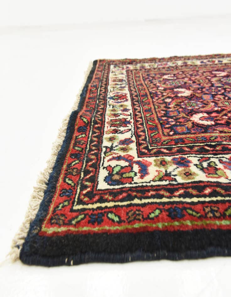 Detail image of  3' 7 x 10' 5  Hand Knotted Hossainabad Persian Wool Runner Rug