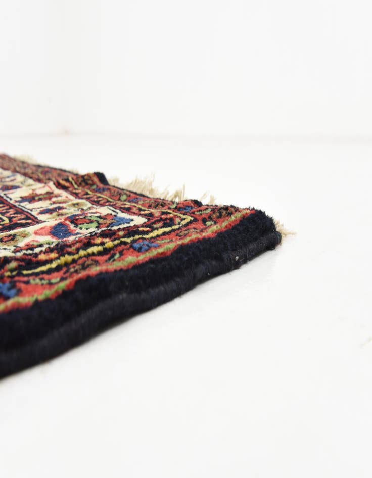 Detail image of  3' 7 x 10' 5  Hand Knotted Hossainabad Persian Wool Runner Rug