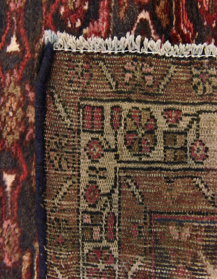 Detail image of  3' 6 x 9' 8  Hand Knotted Hossainabad Persian Wool Runner Rug