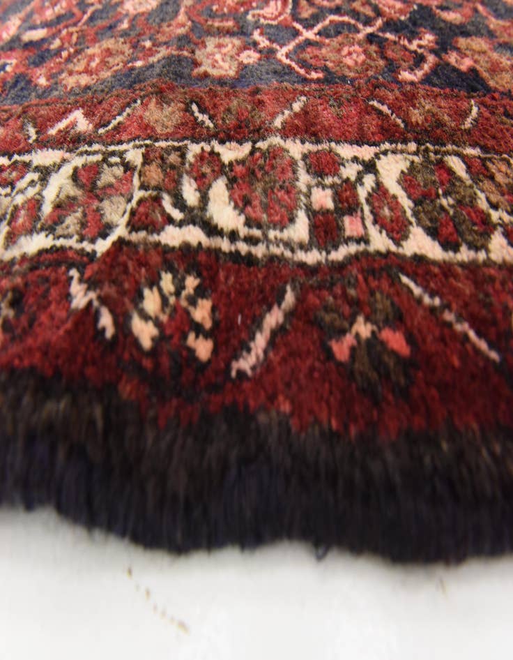 Detail image of  3' 6 x 9' 8  Hand Knotted Hossainabad Persian Wool Runner Rug