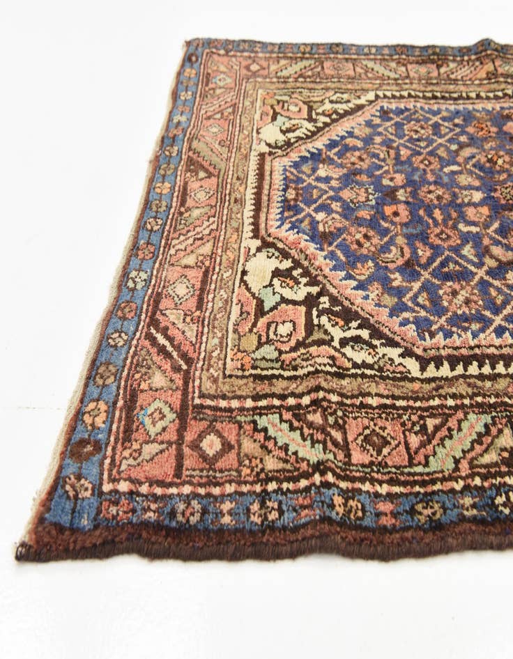 Detail image of 3' 5 x 10' 2 Hand Knotted Hossainabad Persian Wool Runner Rug