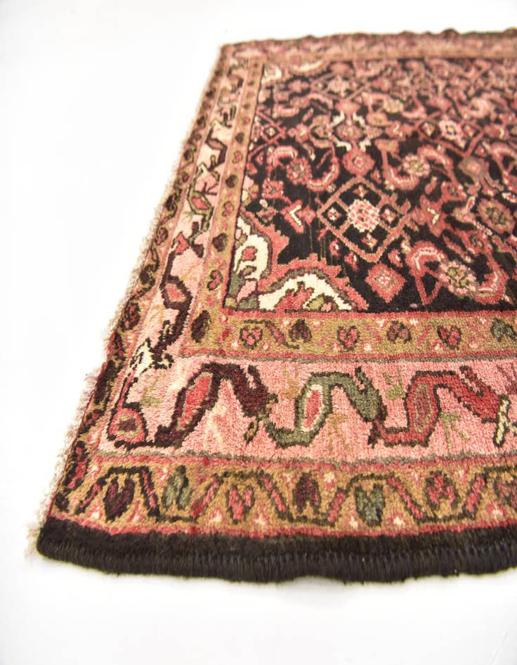 Detail image of  3' 9 x 10' 2  Hand Knotted Hossainabad Persian Wool Runner Rug