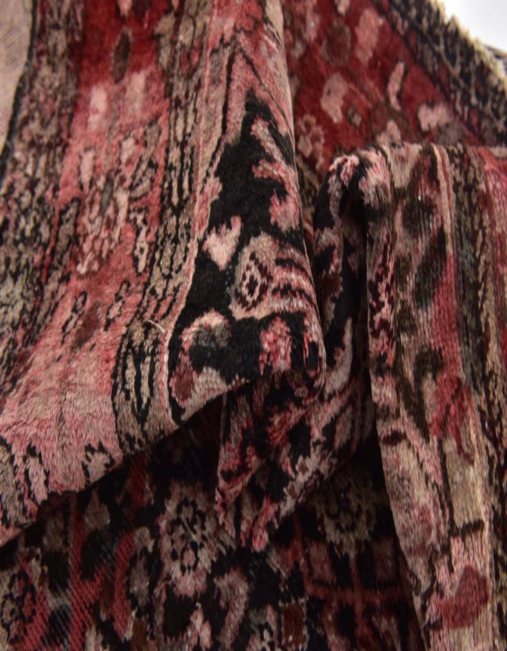 Detail image of  4' 2 x 10' 3  Hand Knotted Hossainabad Persian Wool Runner Rug