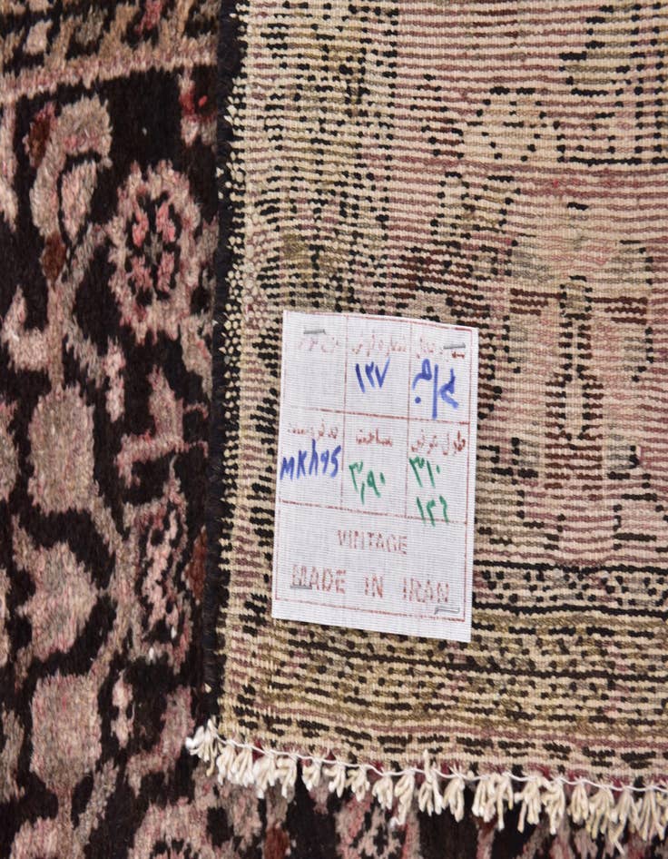 Detail image of  4' 2 x 10' 3  Hand Knotted Hossainabad Persian Wool Runner Rug