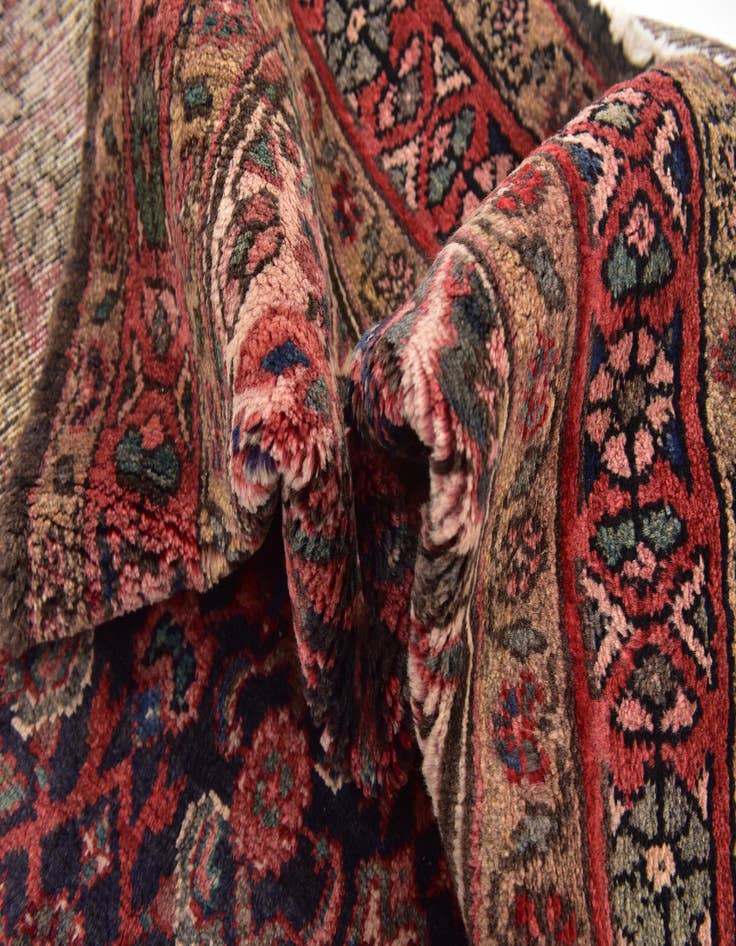 Detail image of  3' 9 x 10'  Hand Knotted Hossainabad Persian Wool Runner Rug