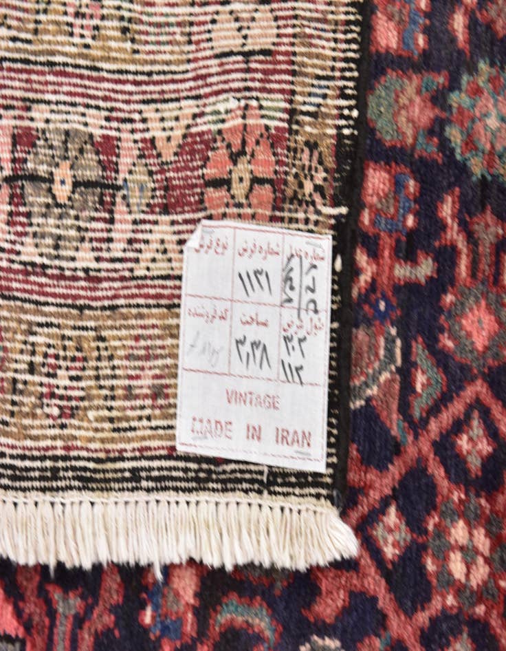 Detail image of  3' 9 x 10'  Hand Knotted Hossainabad Persian Wool Runner Rug