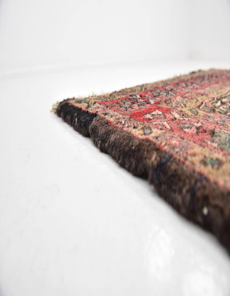 Detail image of  3' 9 x 10'  Hand Knotted Hossainabad Persian Wool Runner Rug