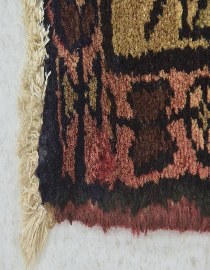 Detail image of  3' 7 x 10' 3  Hand Knotted Hossainabad Persian Wool Runner Rug