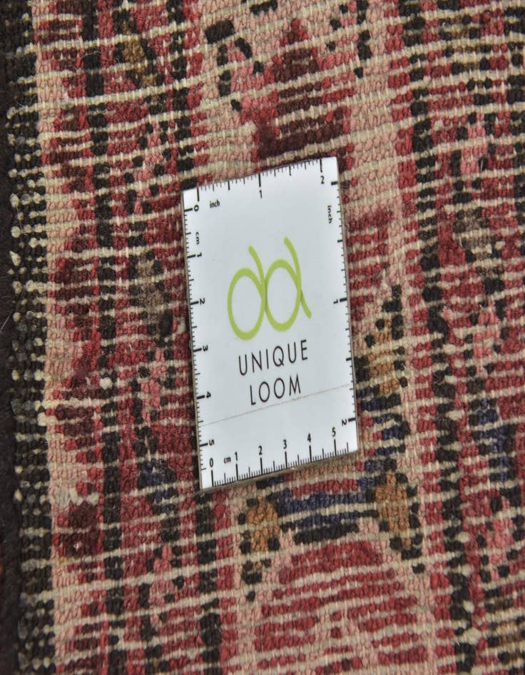 Detail image of  3' 10 x 10'  Hand Knotted Hossainabad Persian Wool Runner Rug