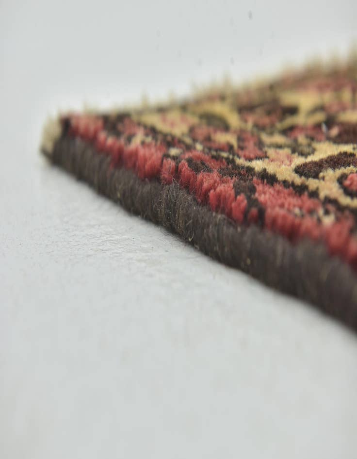 Detail image of  3' 10 x 11'  Hand Knotted Hossainabad Persian Wool Runner Rug