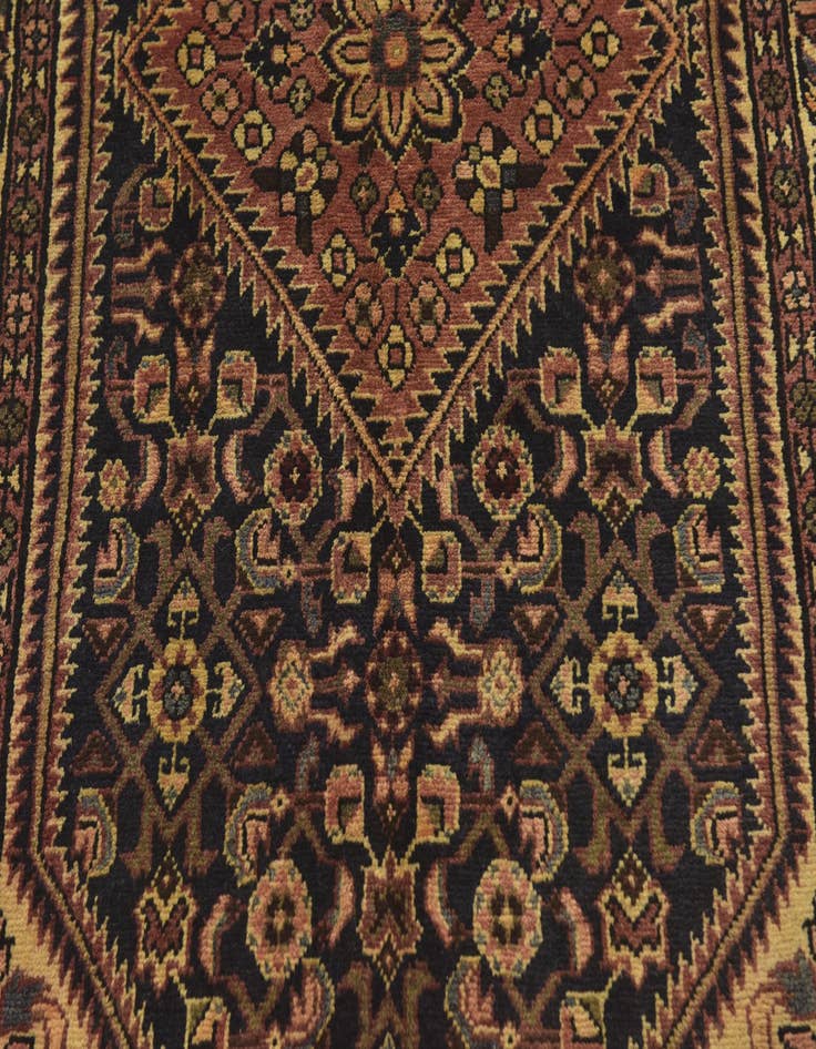 Detail image of  3' 9 x 10'  Hand Knotted Hossainabad Persian Wool Runner Rug
