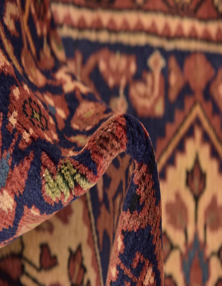 Detail image of 3' 6 x 10' 2 Hand Knotted Hossainabad Persian Wool Runner Rug