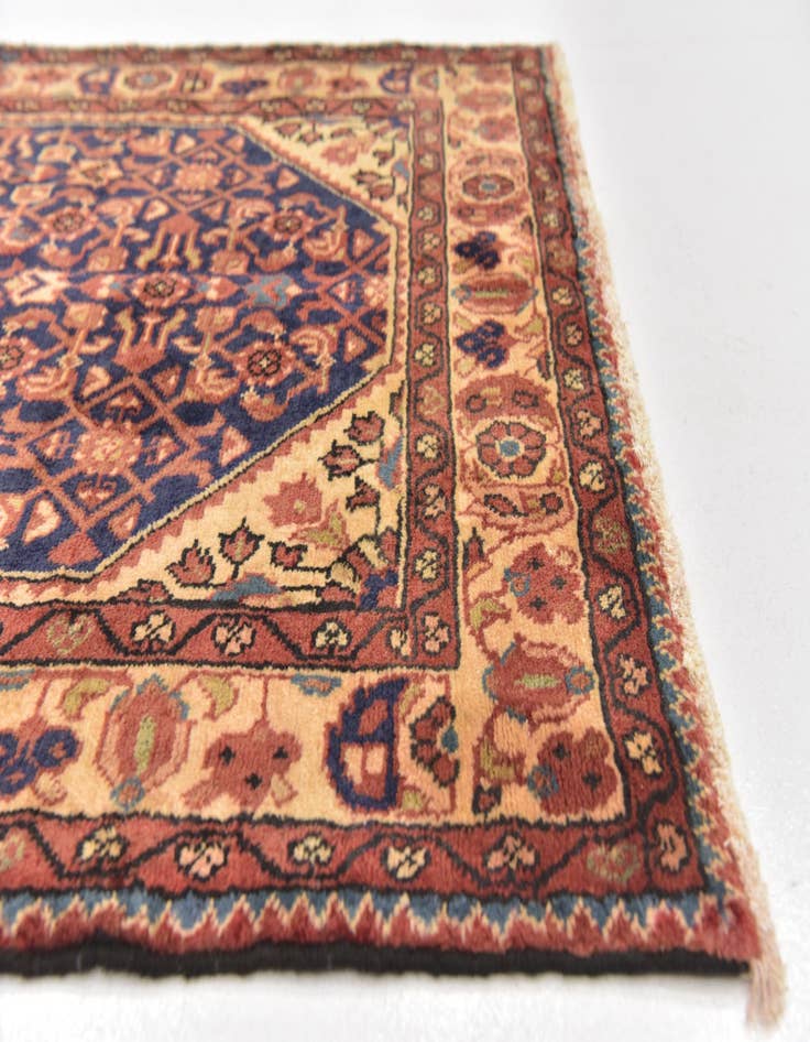 Detail image of 3' 6 x 10' 2 Hand Knotted Hossainabad Persian Wool Runner Rug