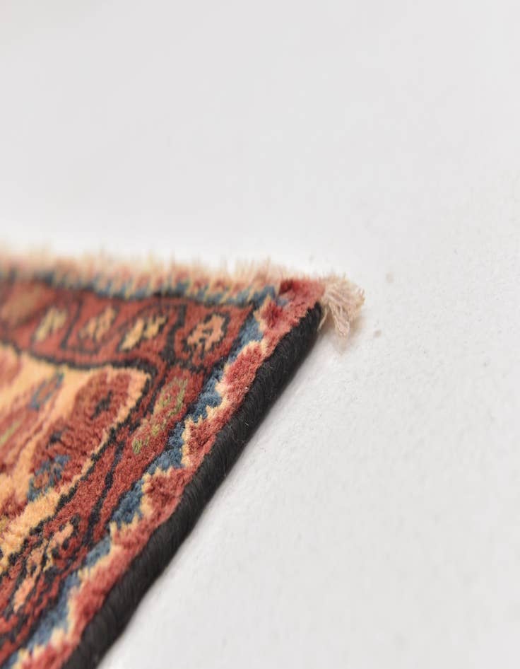 Detail image of 3' 6 x 10' 2 Hand Knotted Hossainabad Persian Wool Runner Rug