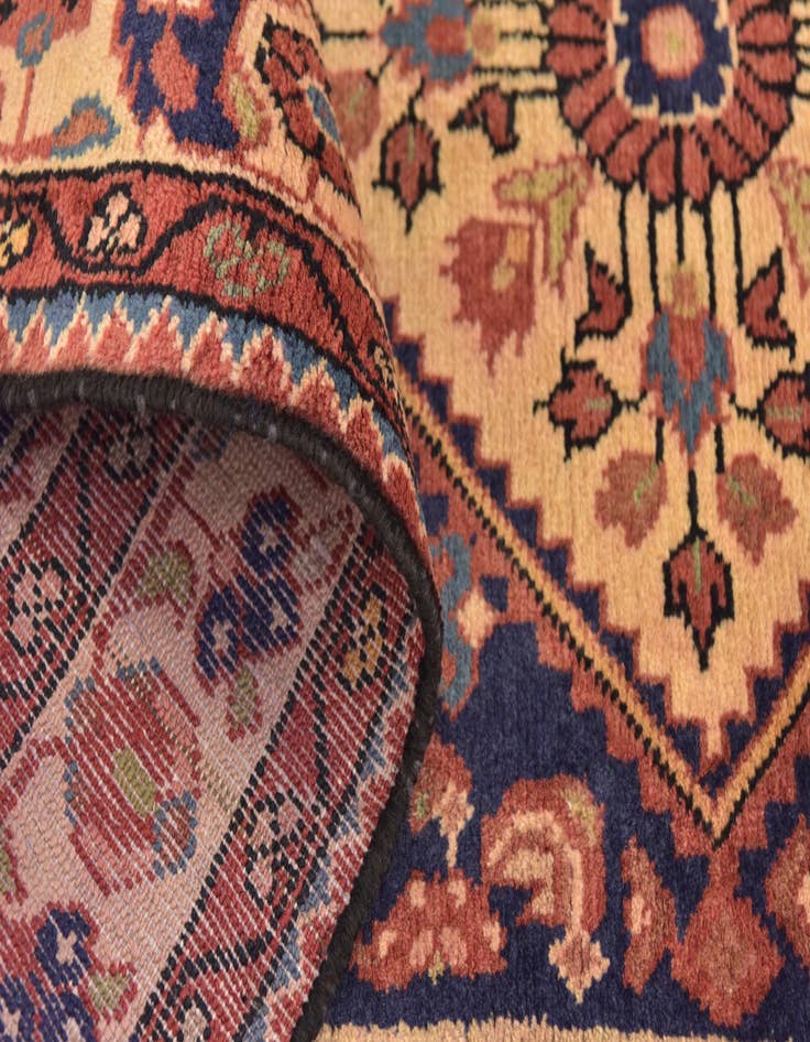 Detail image of 3' 6 x 10' 2 Hand Knotted Hossainabad Persian Wool Runner Rug