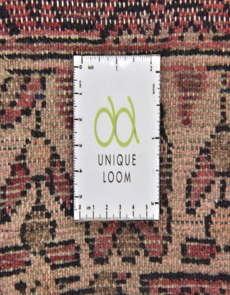 Detail image of  3' 9 x 9' 10  Hand Knotted Hossainabad Persian Wool Runner Rug