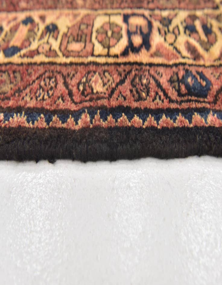 Detail image of  3' 9 x 9' 10  Hand Knotted Hossainabad Persian Wool Runner Rug