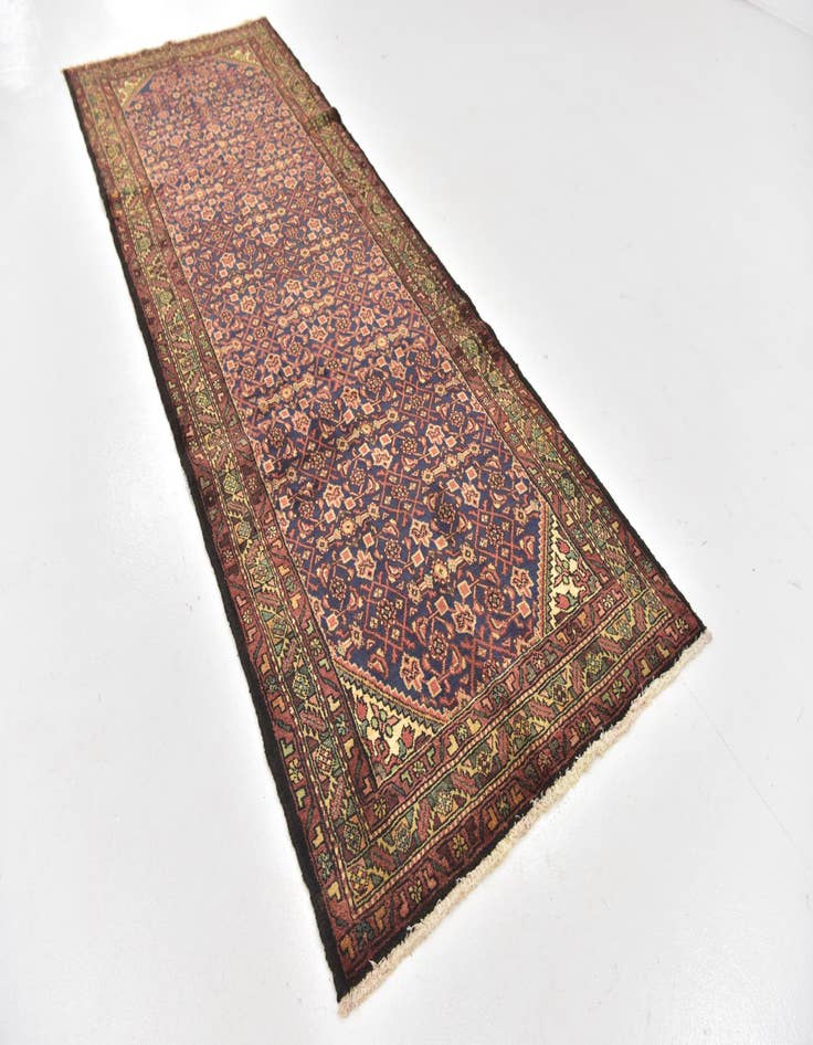 Detail image of  3' 8 x 10' 2  Hand Knotted Hossainabad Persian Wool Runner Rug